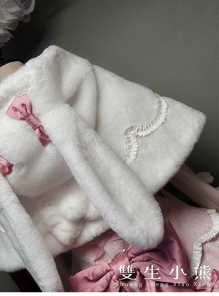 【受注予約~10/23】Frosted Sugar Rabbit ケープ【双生小熊】