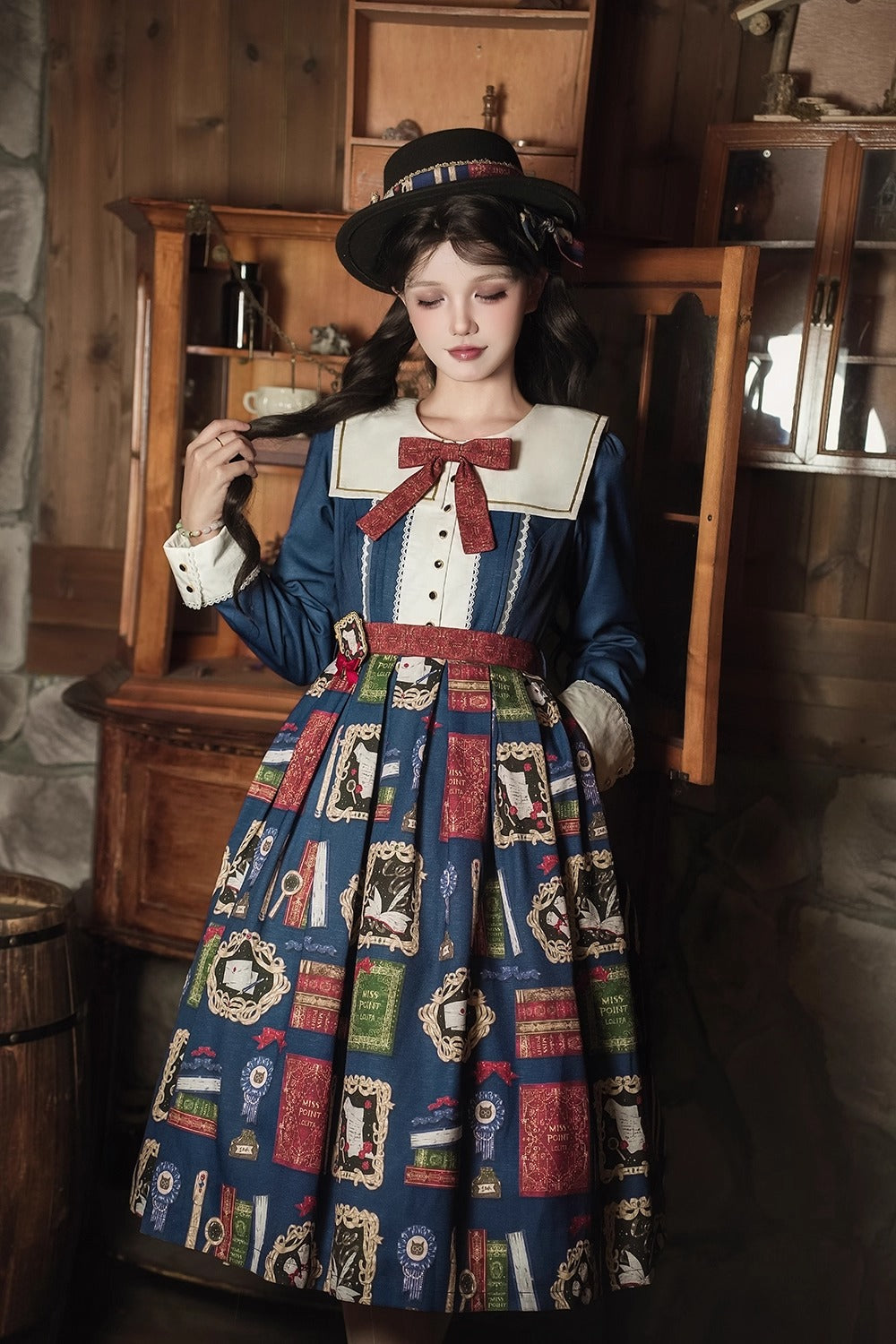 【受注予約~10/22】Wheat Book ワンピース【Miss Cube】