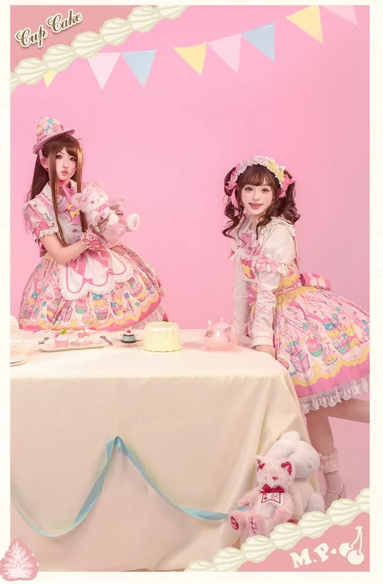 【受注予約~1/26】CupCakes ジャンパースカート【花与珍珠匣】