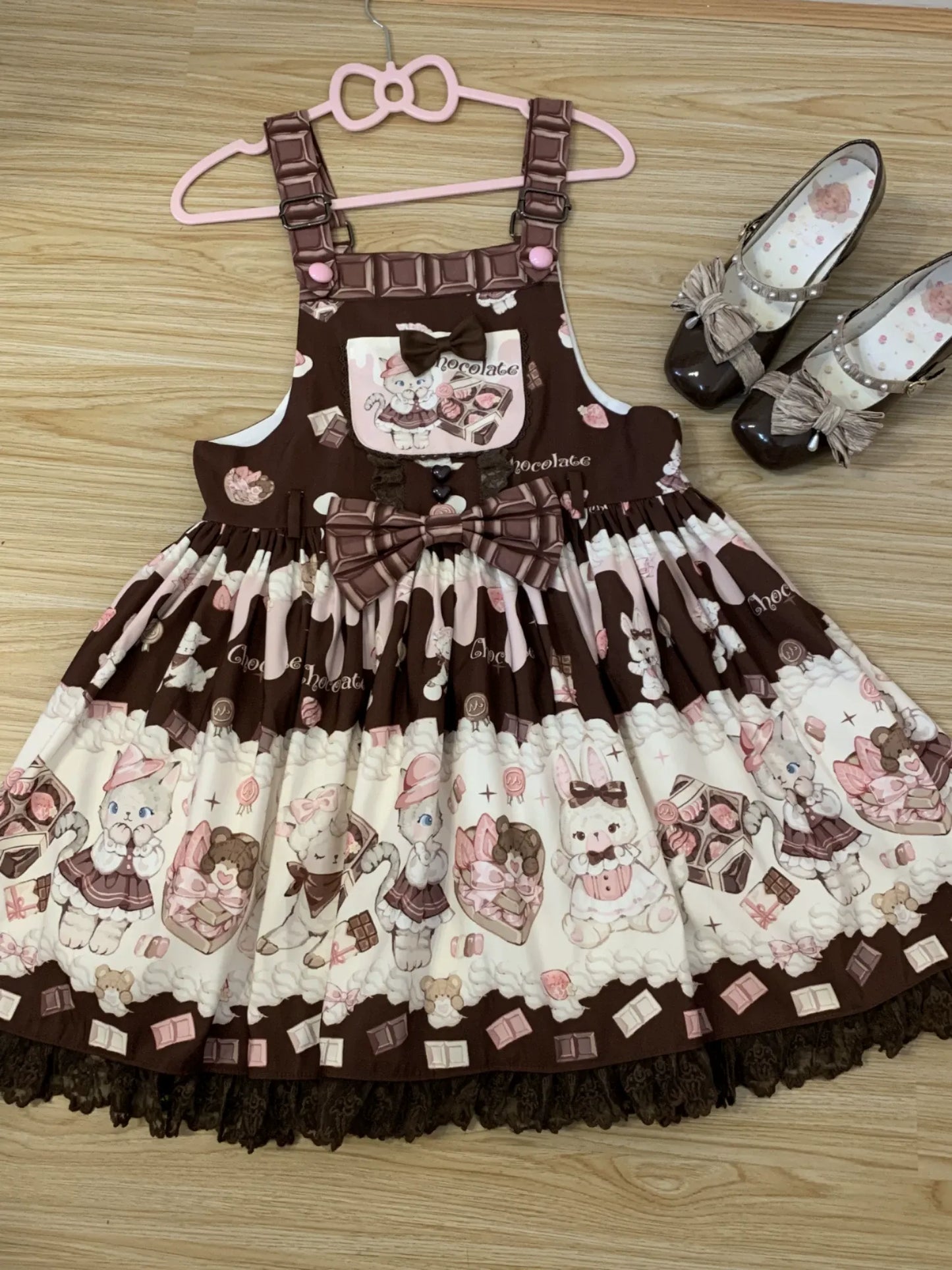 Chocolate Cat Jumperrock und Latzhose 【TwilightCrush】