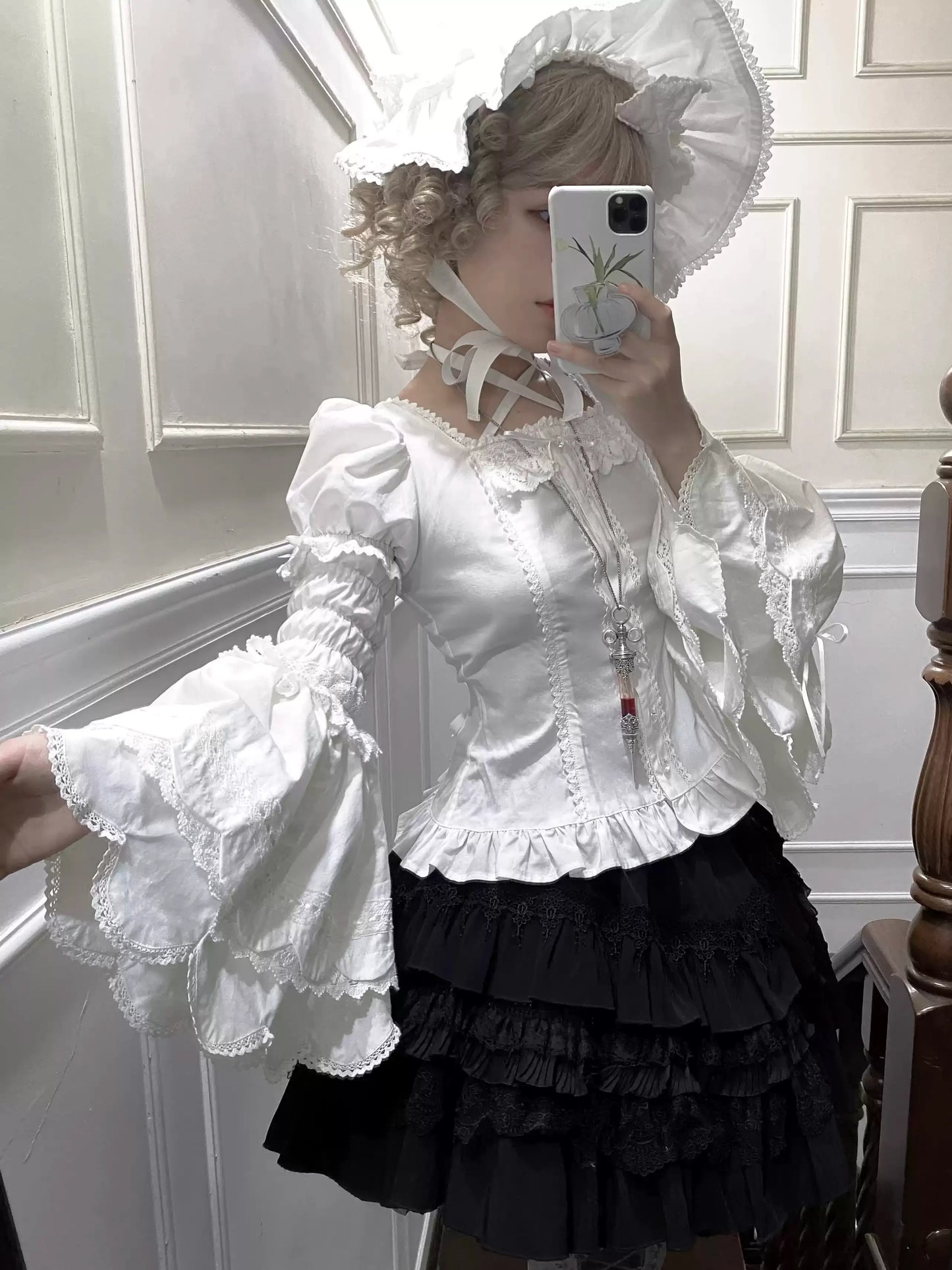 【受注予約~8/26】春日桃姫 ブラウス(タイプ1) 【Rose and Neverland】