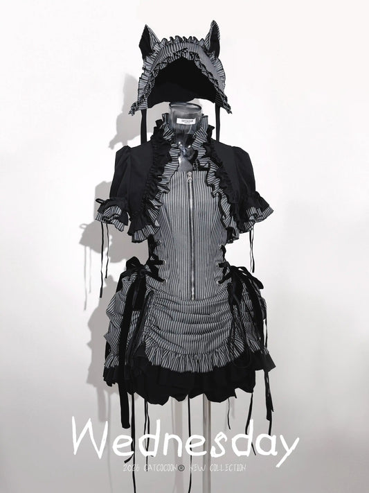 【受注予約~8/6】WEDNESDAY コルセットトップス・ショートボレロ・ショートパンツ【CATCOCOON】