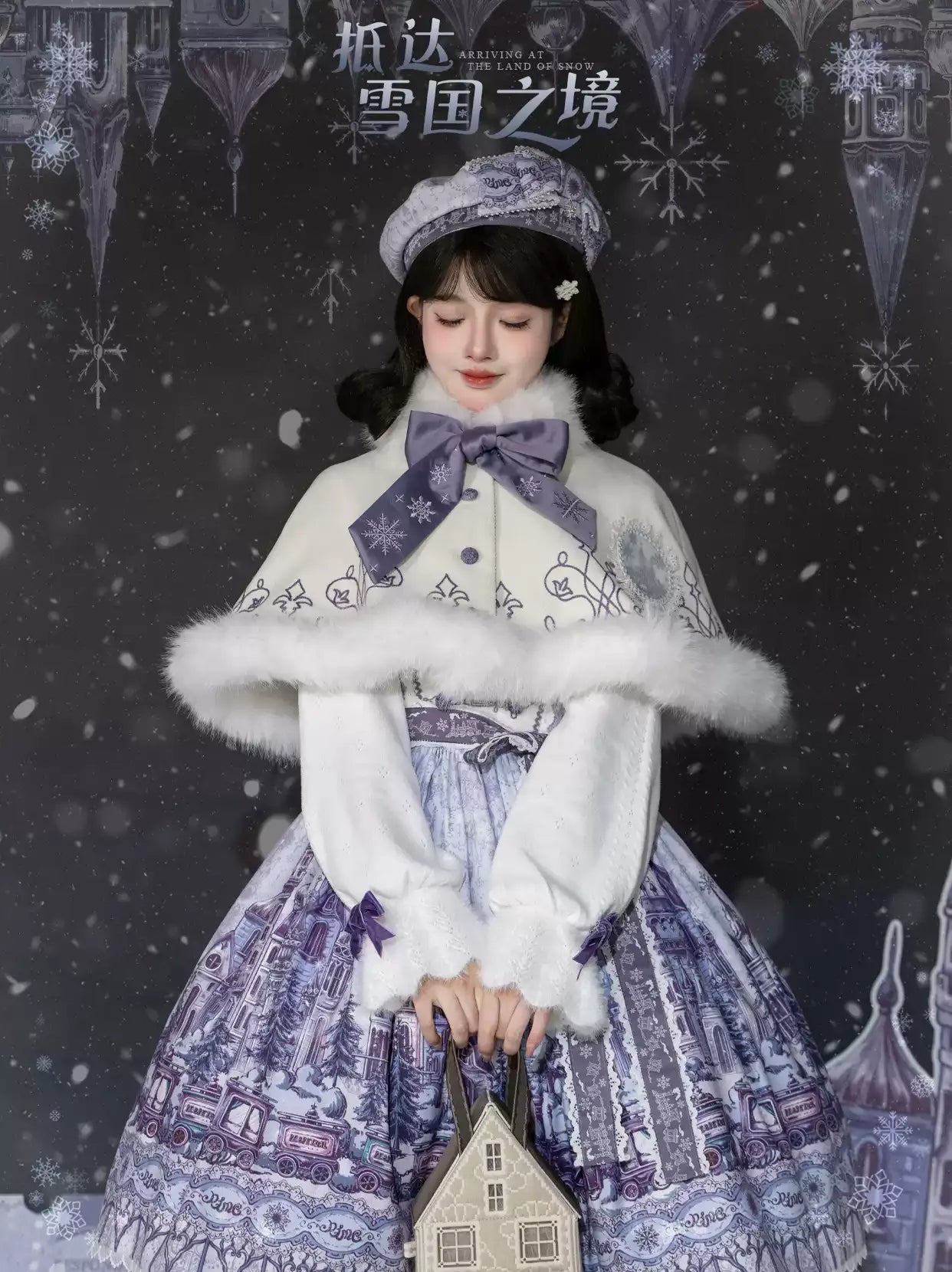 【受注予約~9/28】雪国の境界 ワンピース・ケープ・トップス【iris de nuit】