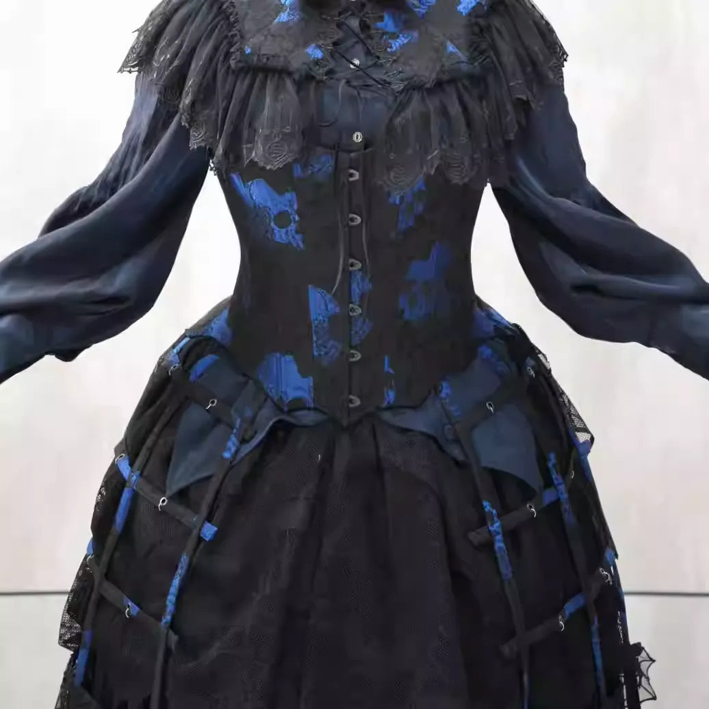 【受注予約~1/8】クリノリン型スカート飾り(蜘蛛レース)【Oblivion Street】