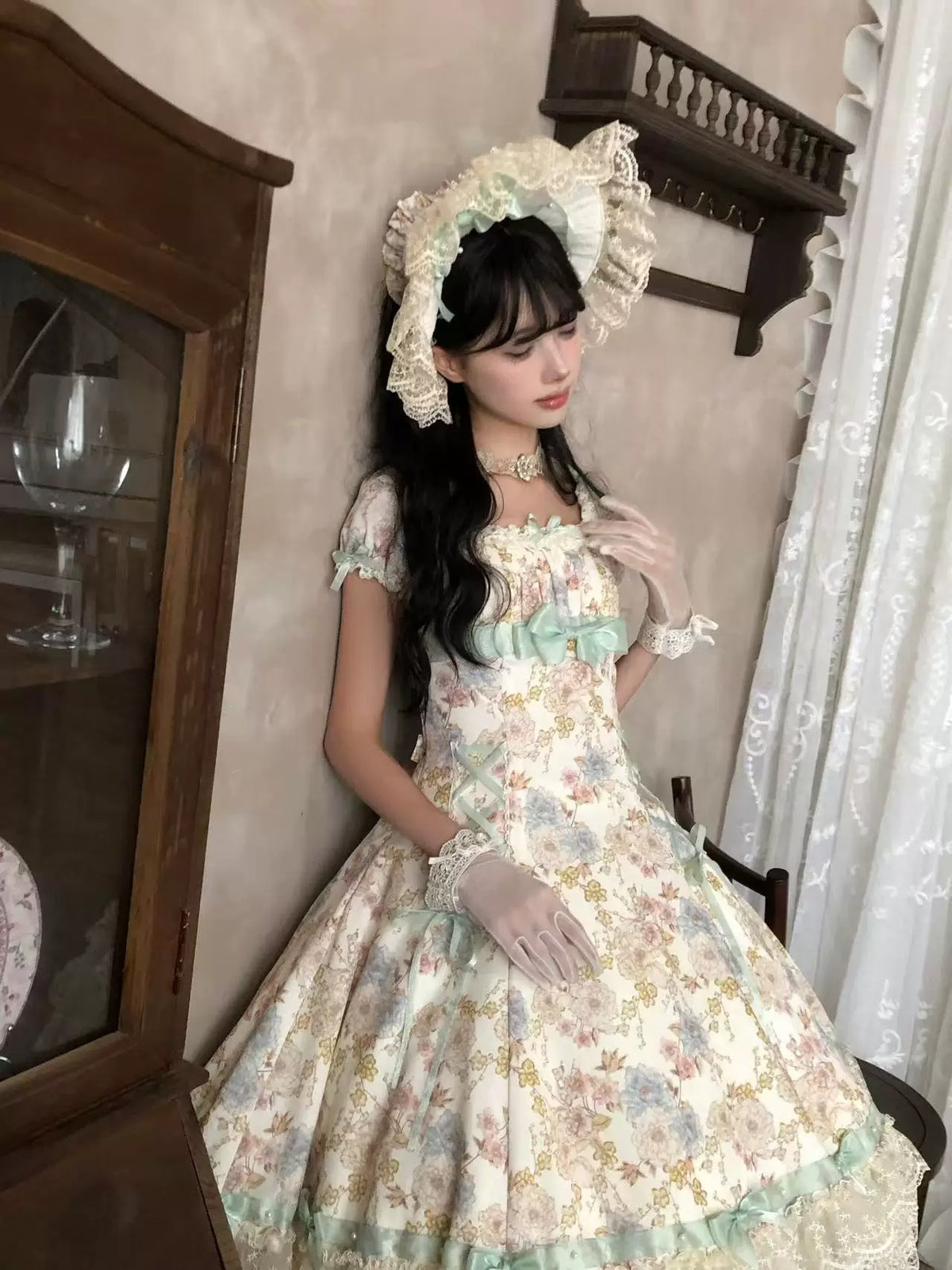 【受注予約~10/6】月下香 ワンピース【sara bell】