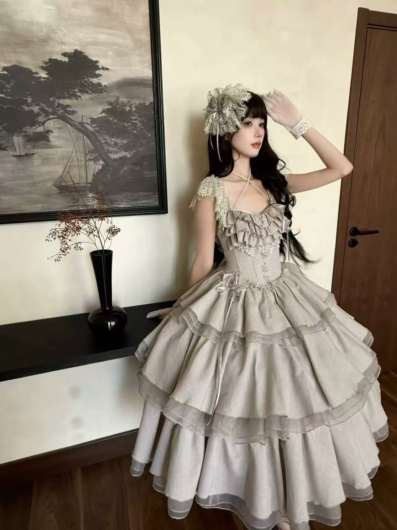 【受注予約~4/27】Lingxi ワンピース【sara bell】