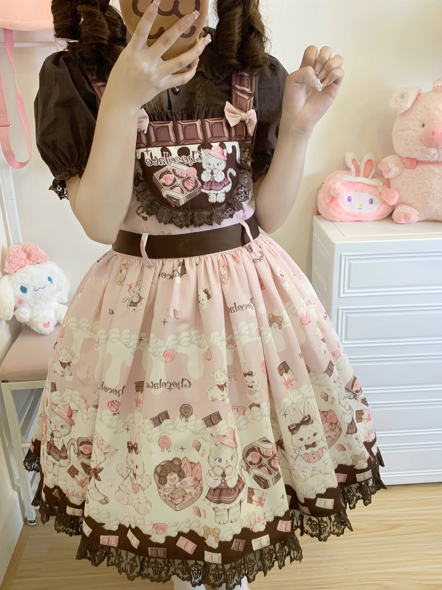 Chocolate Cat Jumperrock und Latzhose 【TwilightCrush】