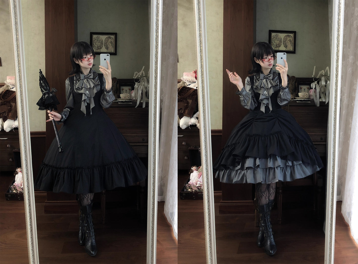 【受注予約~12/4】Black Forest ジャンパースカート【berryandwood】