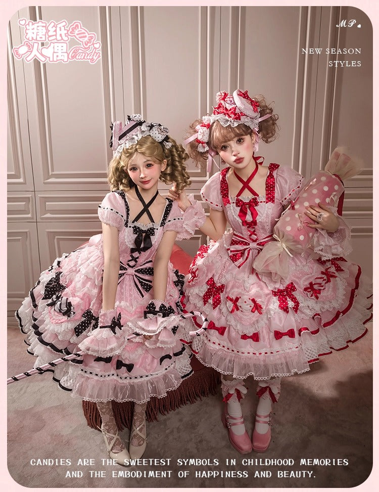 【受注予約~12/8】Candy Wrapper ワンピース【花与珍珠匣】