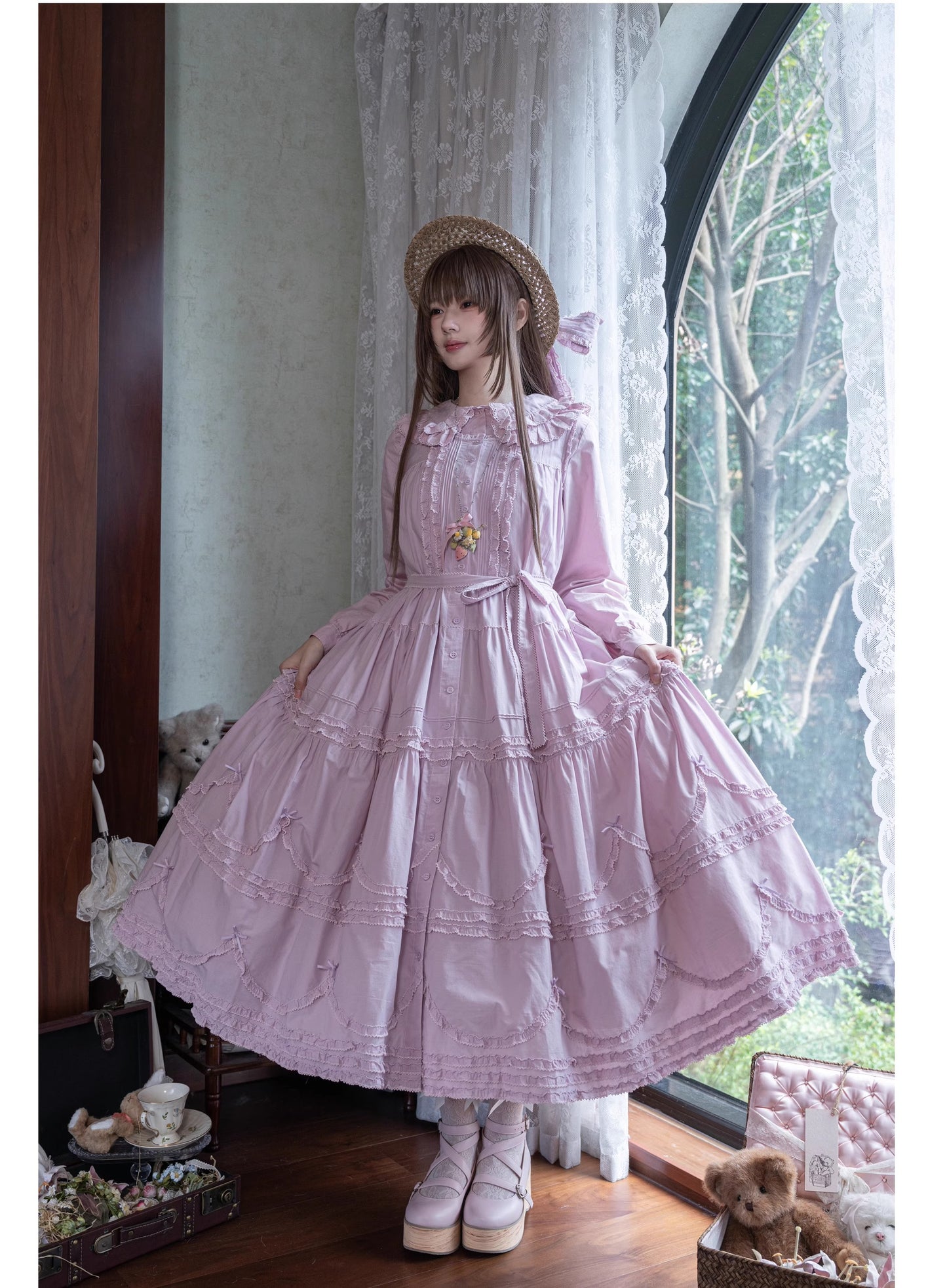 [Vorbestellungen bis 24. September] Warm Sun Palette Jumper Skirt (Typ 2) Lange Länge [Warm Sun Western Clothing]