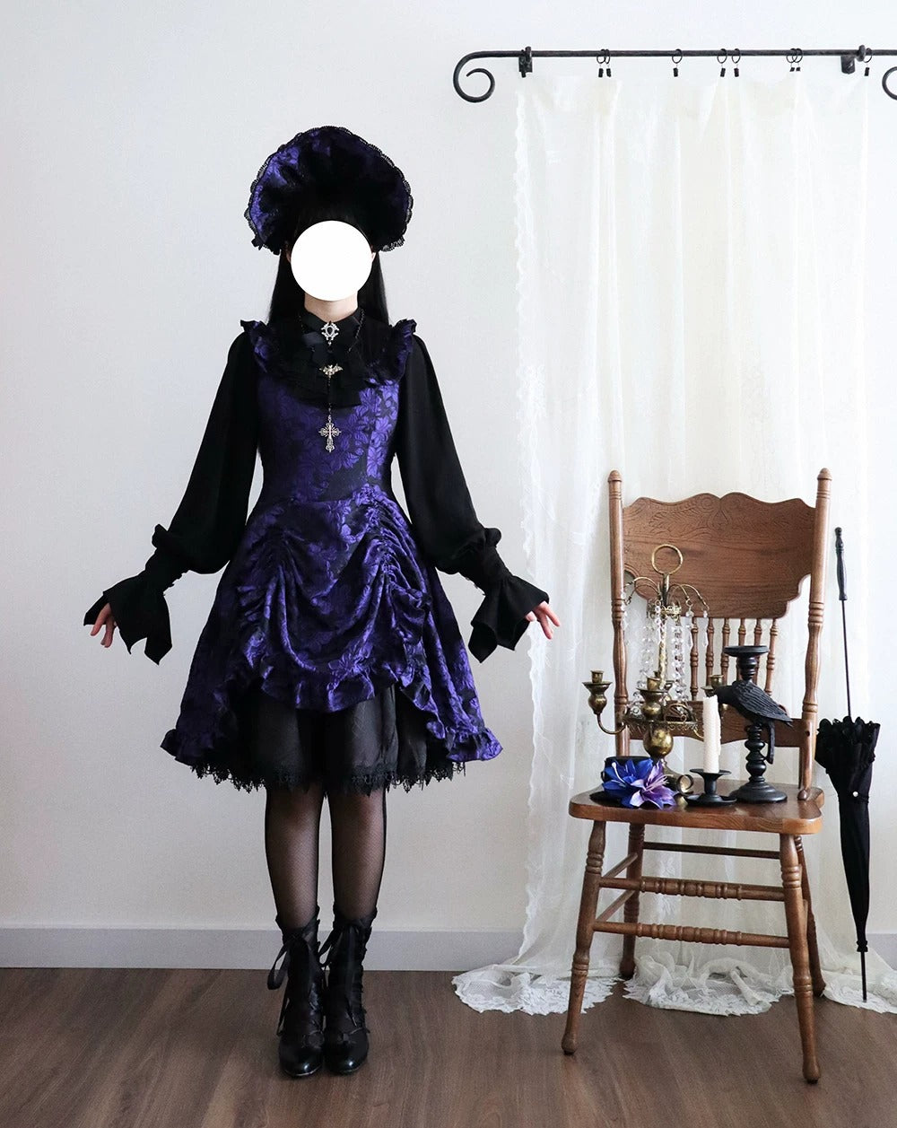 【受注予約~8/27】Midnight Lily ジャンパースカート【Miss Cube】