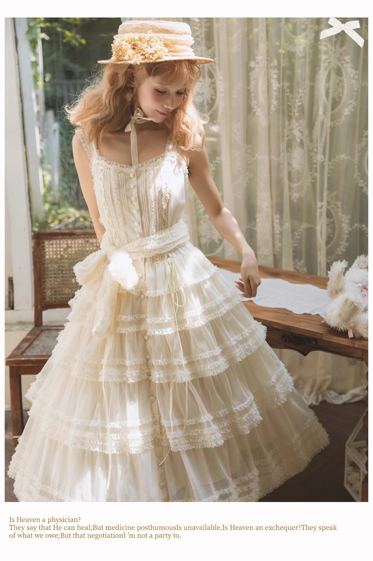 【受注予約~12/24】Lillian's Summer ジャンパースカート(タイプ1・ショート丈)【Spring Flower Language】