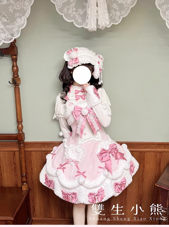 【受注予約~10/23】Frosted Sugar Rabbit ジャンパースカート・サロペット【双生小熊】