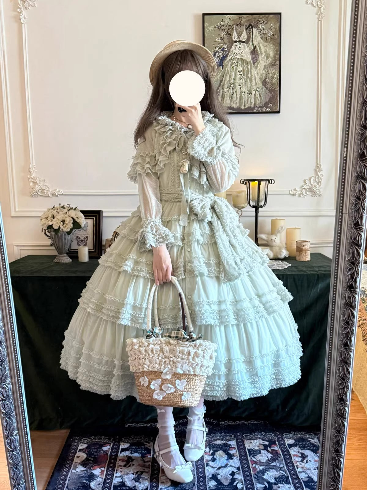 【受注予約~12/24】Lillian's Summer ジャンパースカート(タイプ2・ショート丈)【Spring Flower Language】