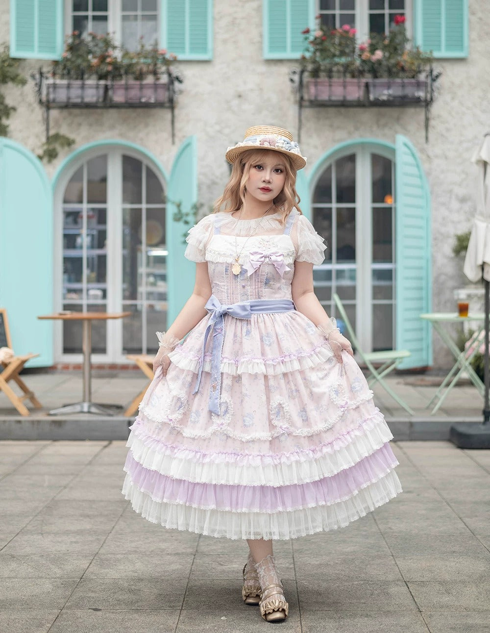 【受注予約~6/11】Blossom Lamb ジャンパースカート【Miss Point】