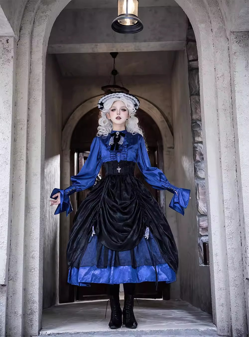 【受注予約~2/24】Returning on a Moonlit Night スカート【Miss Point】