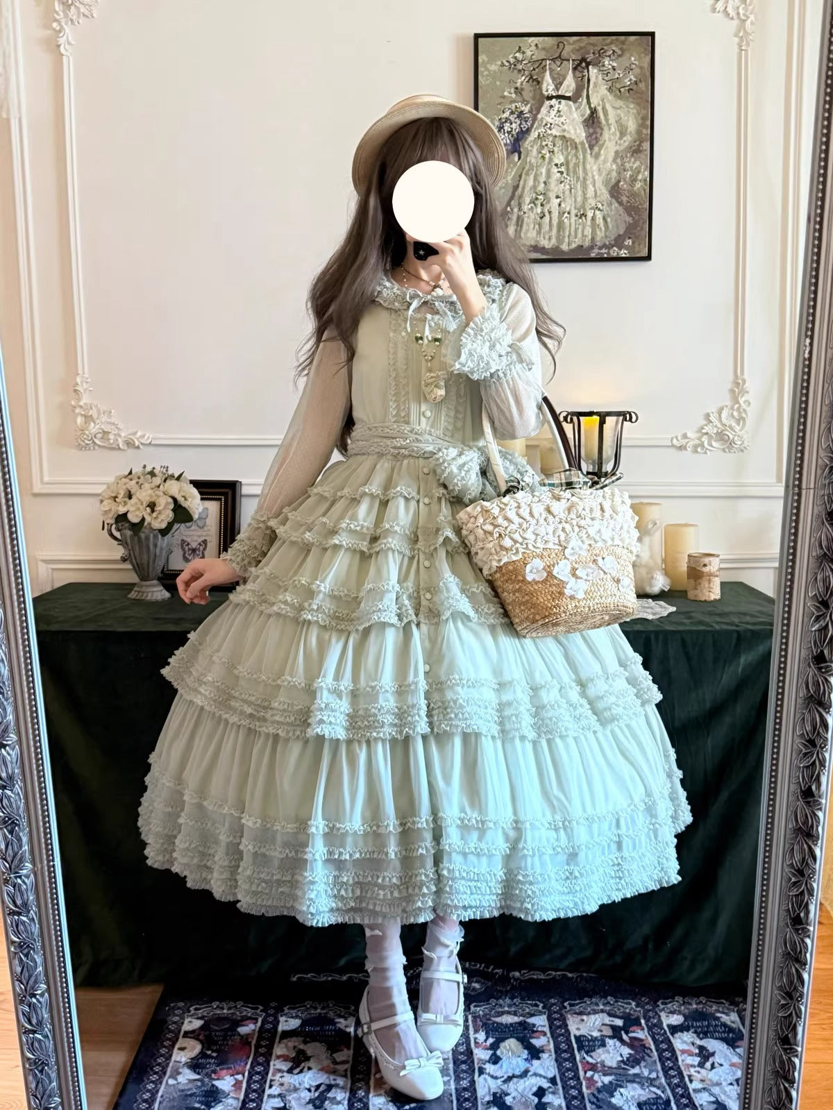 【受注予約~12/24】Lillian's Summer ジャンパースカート(タイプ2・ショート丈)【Spring Flower Language】