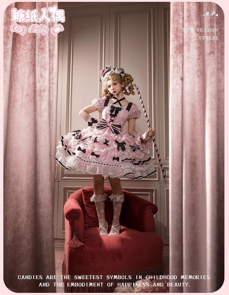 【受注予約~12/8】Candy Wrapper ワンピース【花与珍珠匣】