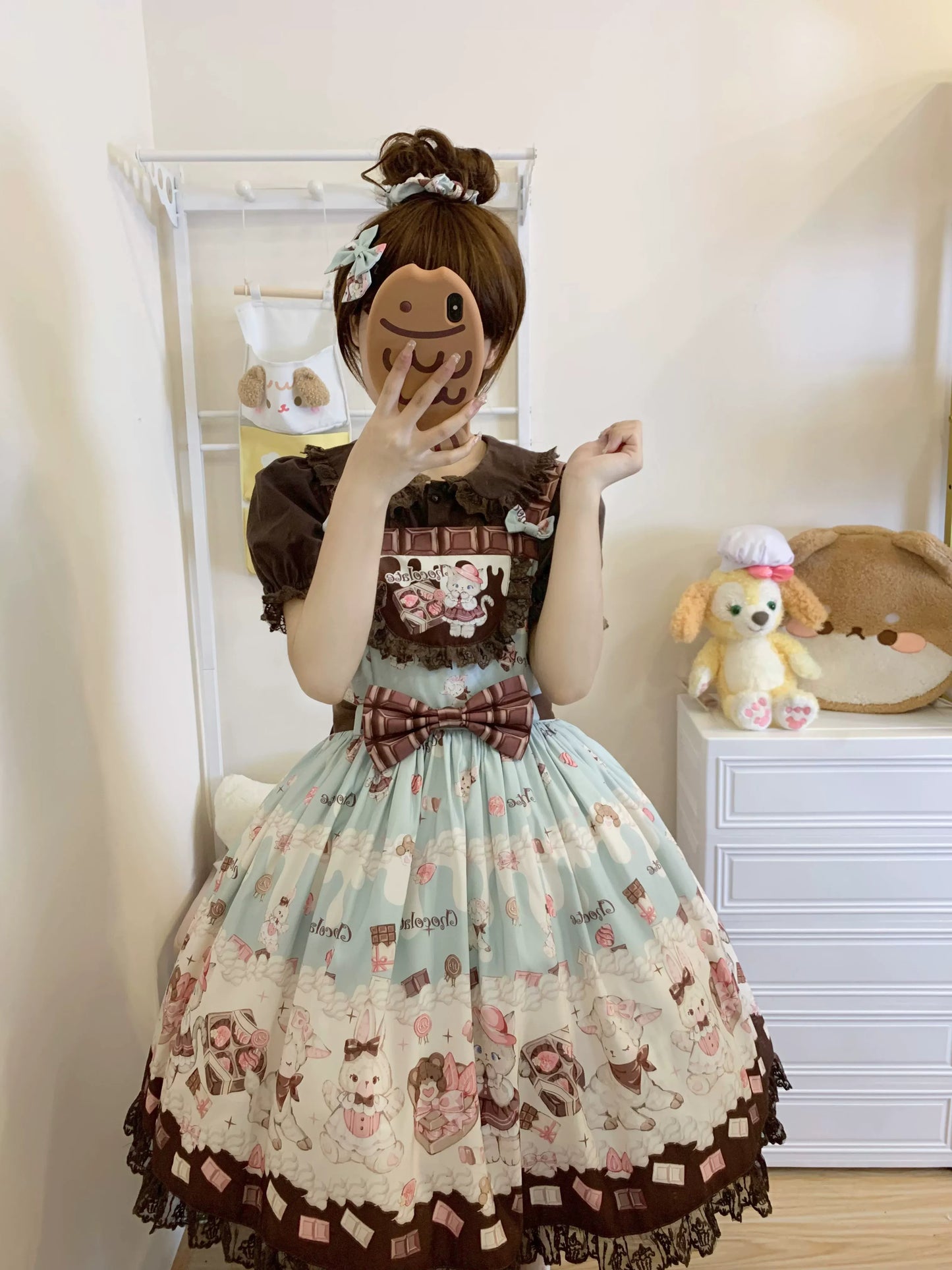 Chocolate Cat Jumperrock und Latzhose 【TwilightCrush】