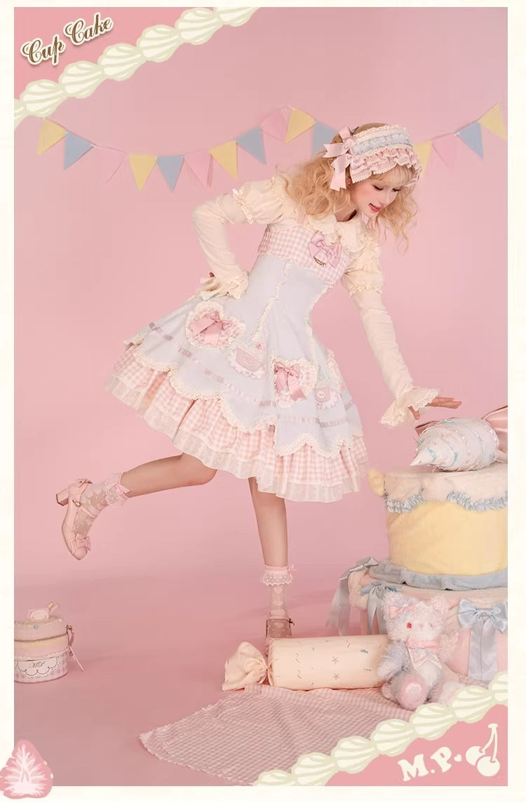 【受注予約~1/26】CupCakes ジャンパースカート【花与珍珠匣】