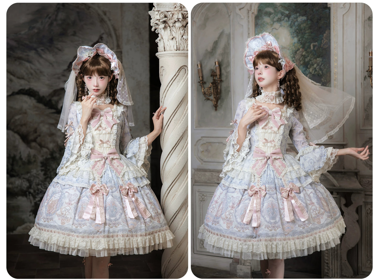【受注予約~9/13】Scent of Roses ワンピース・ジャンパースカート【LittlePlum】