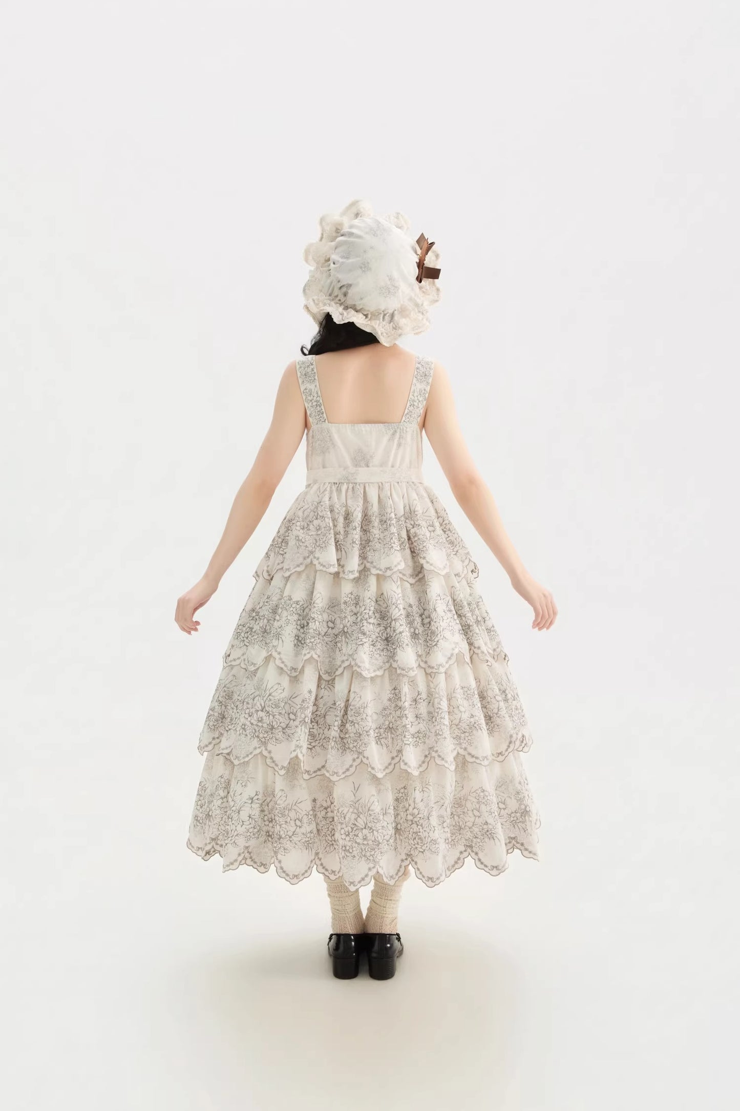 【受注予約~2/22】Flower Clock ジャンパースカート(タイプ2)【Dark Star Island】