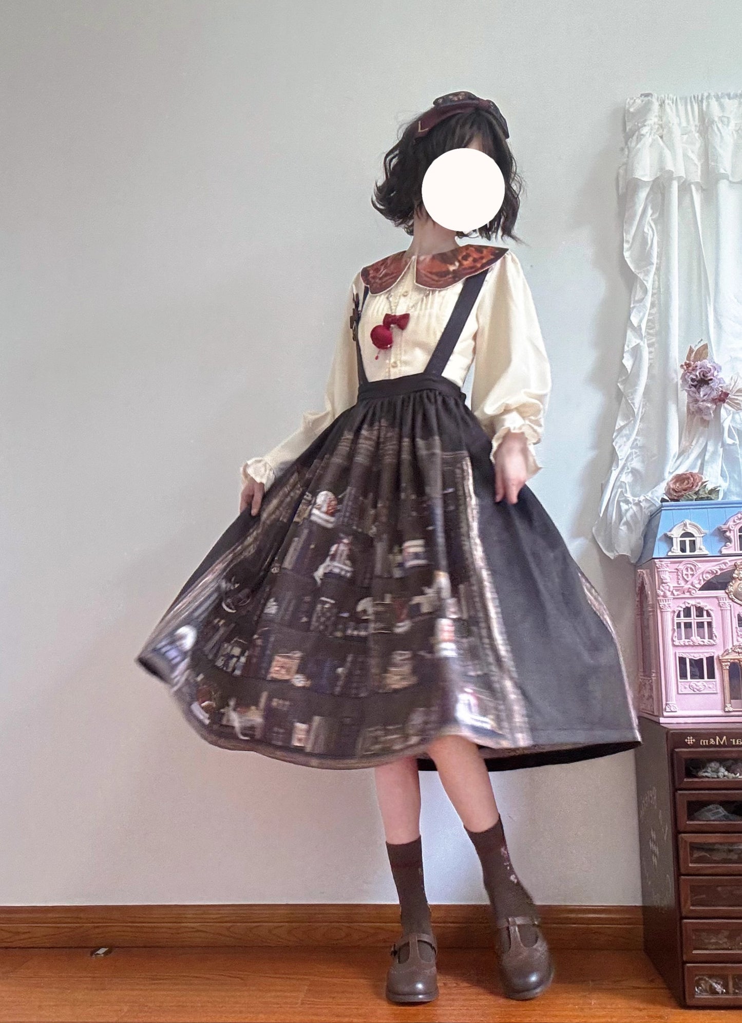 【受注予約~11/6】German Bookshelf スカート【Miss Point】