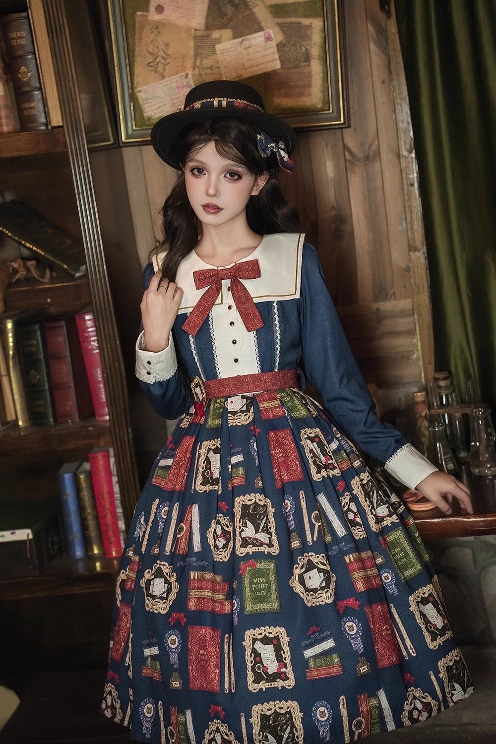 【受注予約~10/22】Wheat Book ワンピース【Miss Cube】