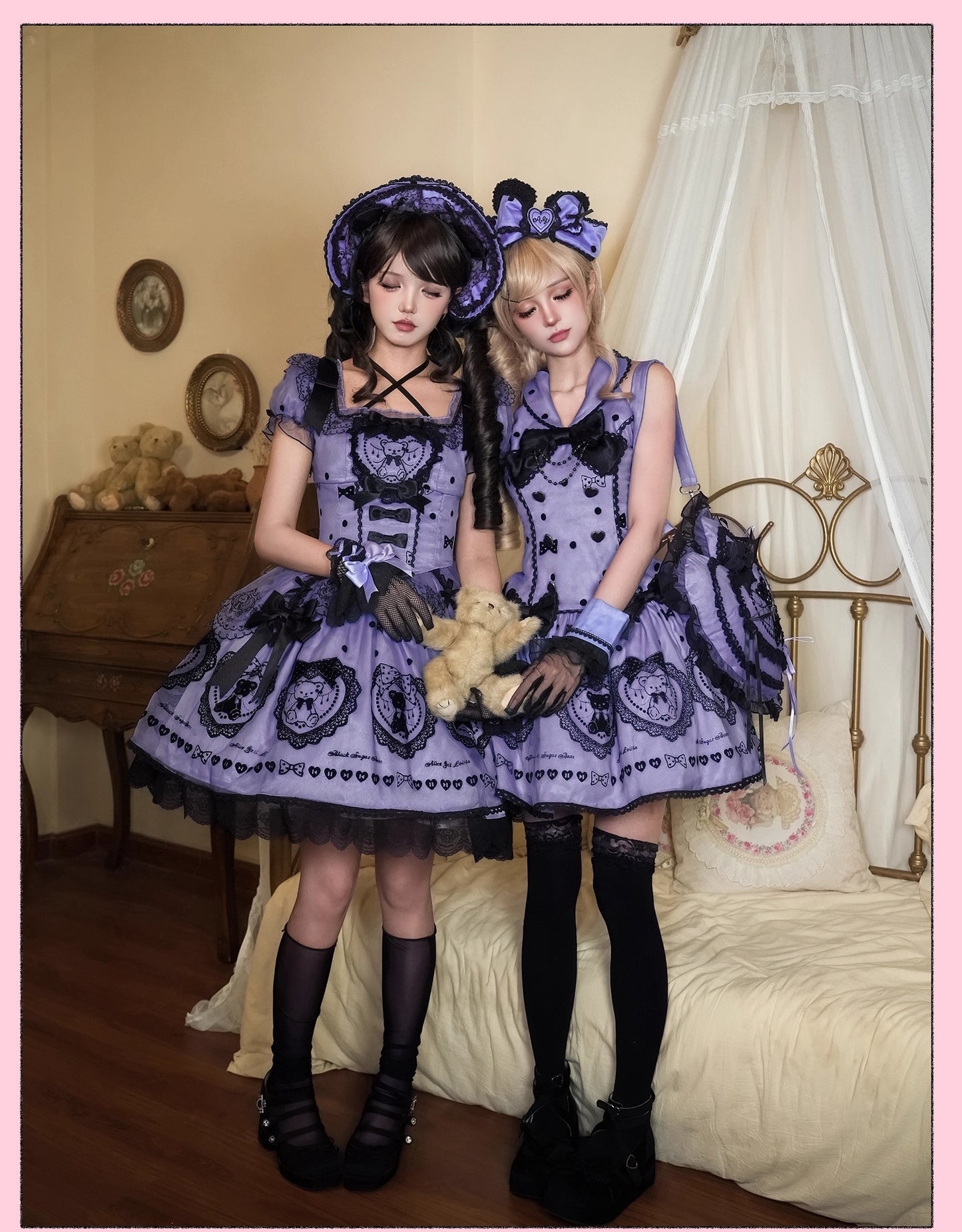 【受注予約~9/16】Brown Sugar Bear ワンピース【Alice Girl】