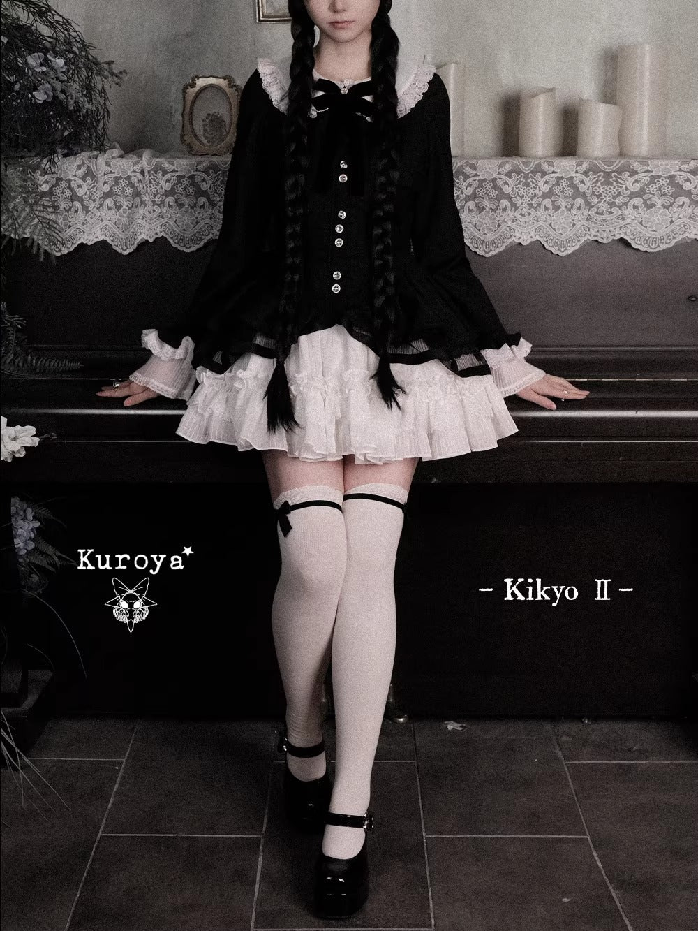 【受注予約~4/15】紙桔梗Ⅱ ワンピース【Kuroya】