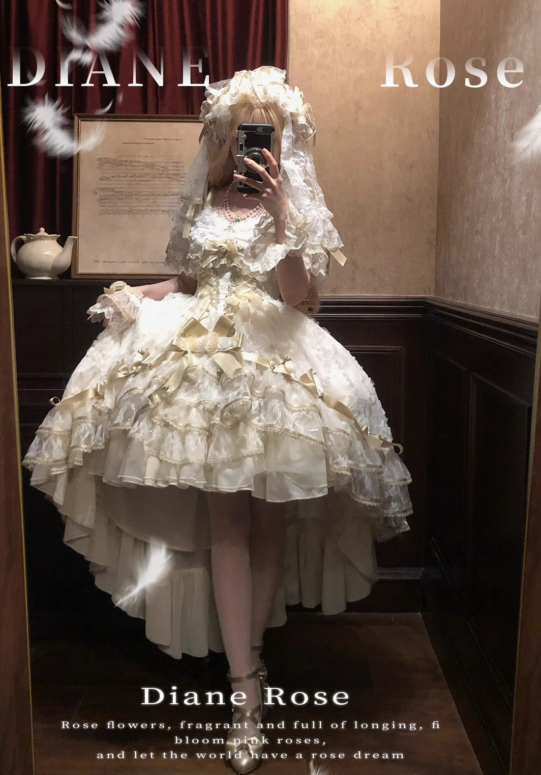 【受注予約~11/20】Diane Rose ワンピース【咩耶】