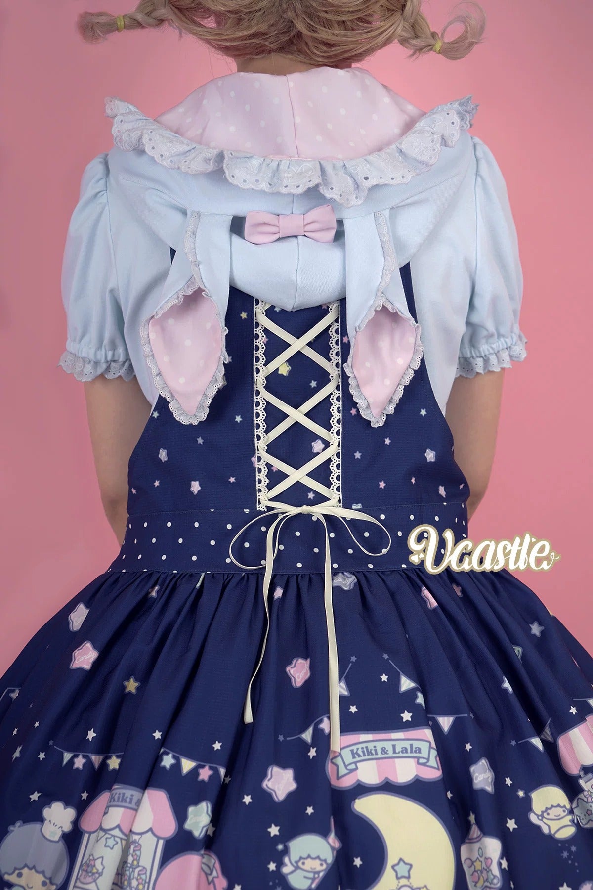 【受注予約~8/2】Bunny Snow Cracker カットカーディガン【VCastle】