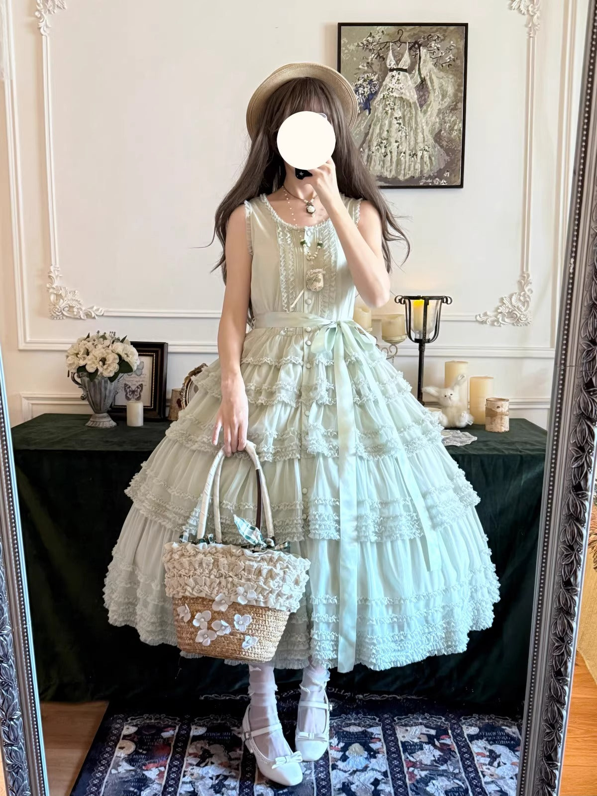 【受注予約~12/24】Lillian's Summer ジャンパースカート(タイプ2・ロング丈)【Spring Flower Language】