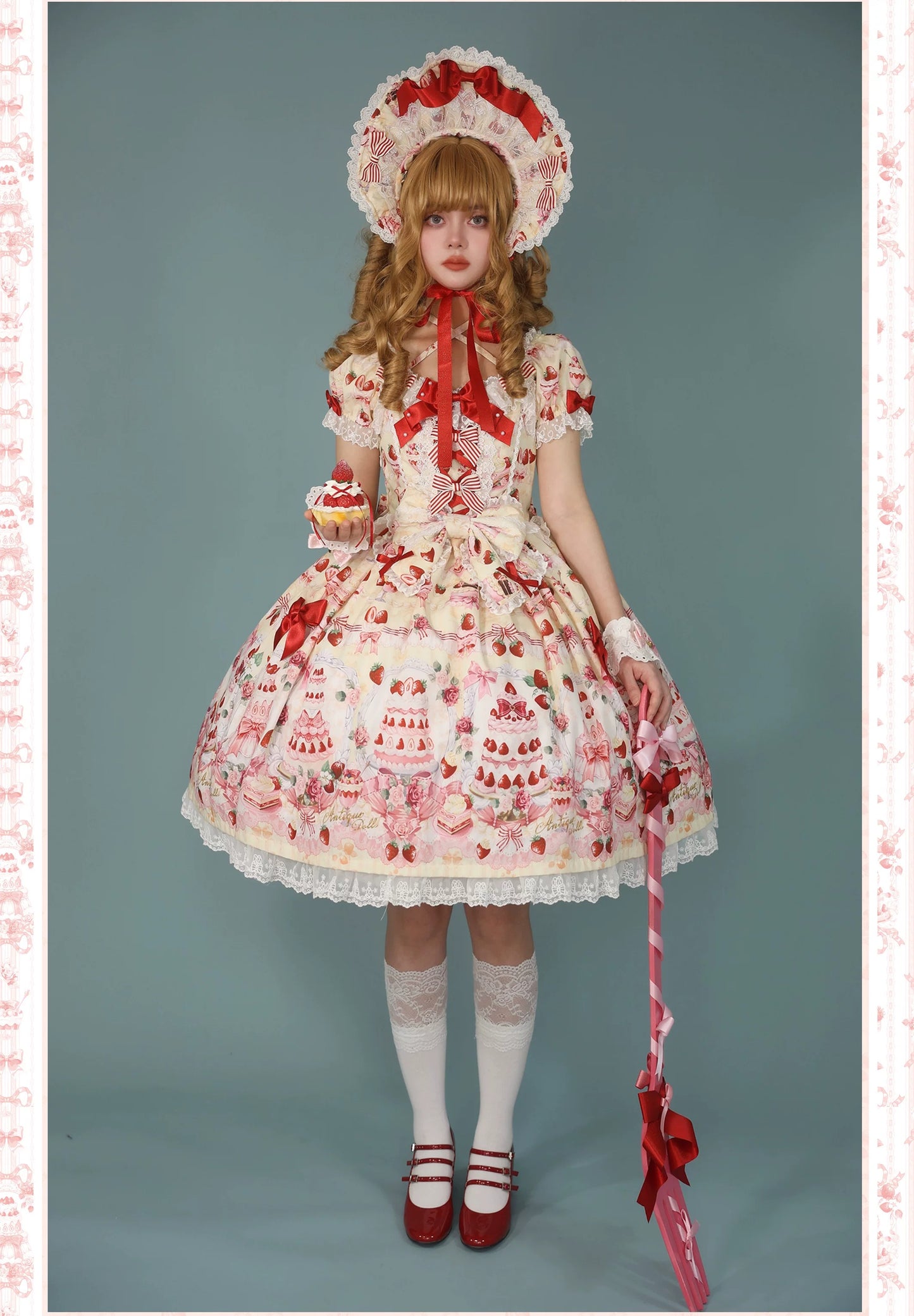 【受注予約~9/28】イチゴと花束 3.0 ワンピース・フルセット【Antique Doll】