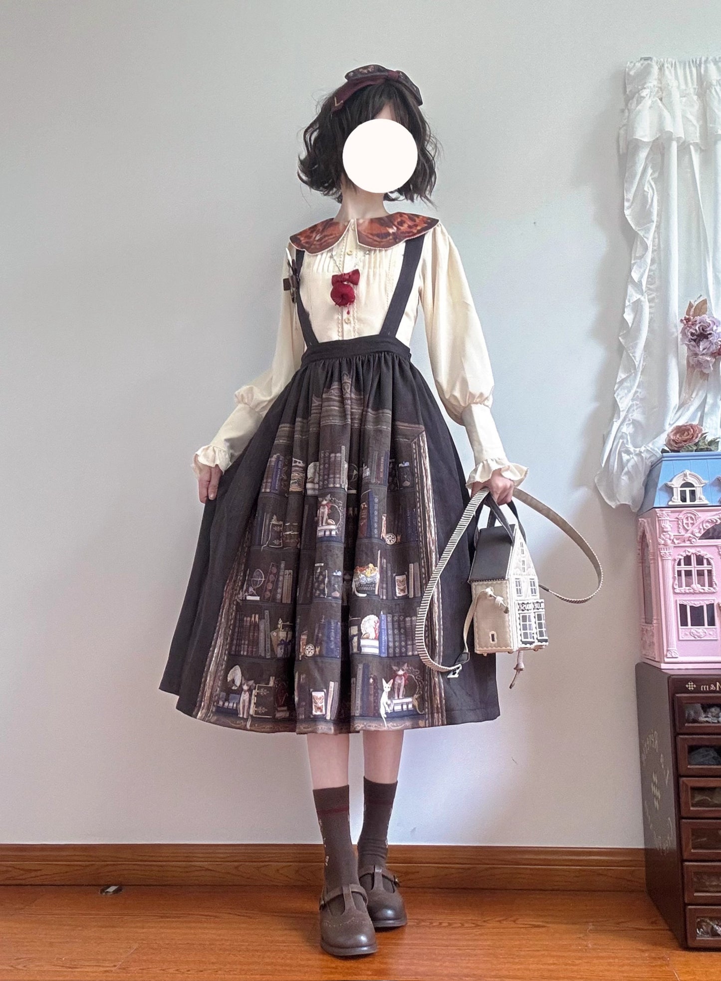 【受注予約~11/6】German Bookshelf スカート【Miss Point】