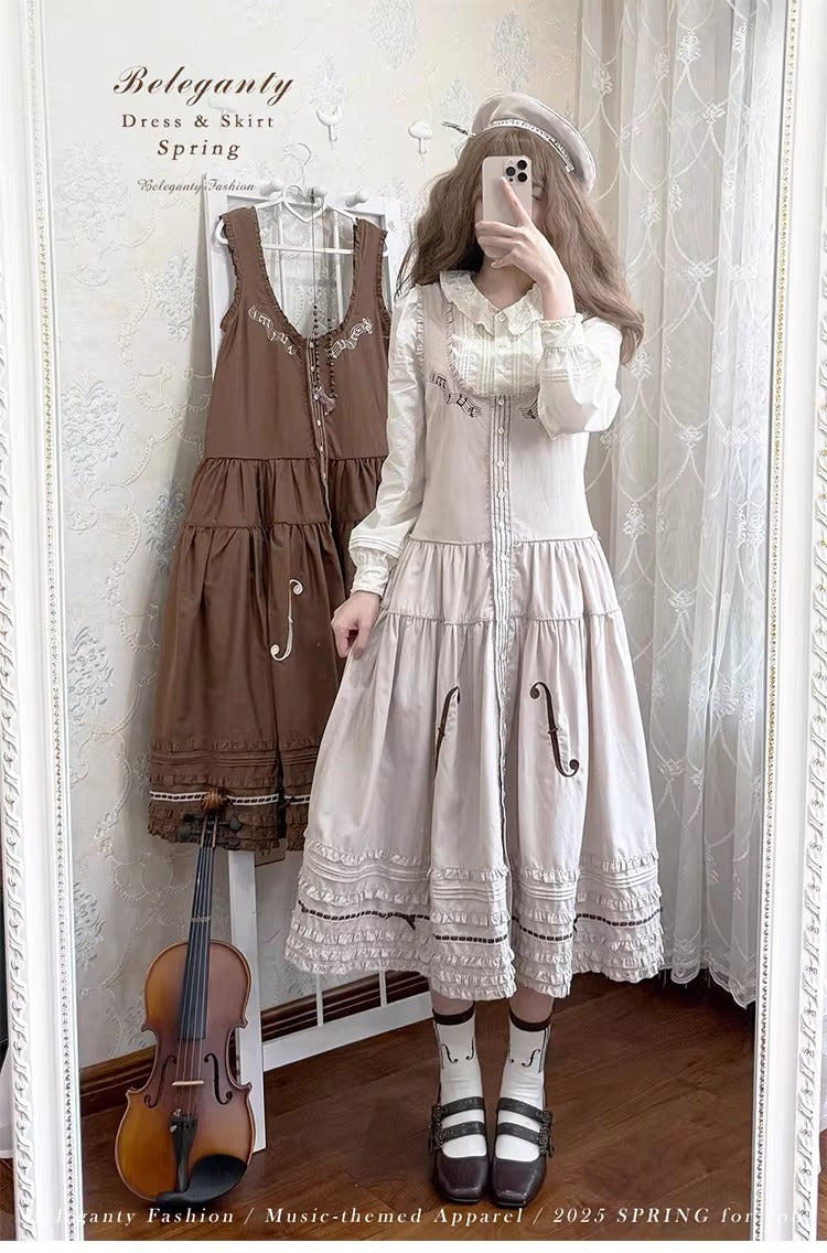 【受注予約~2/19】ヴァイオリンの歌 ジャンパースカート(タイプ2)【Beleganty】