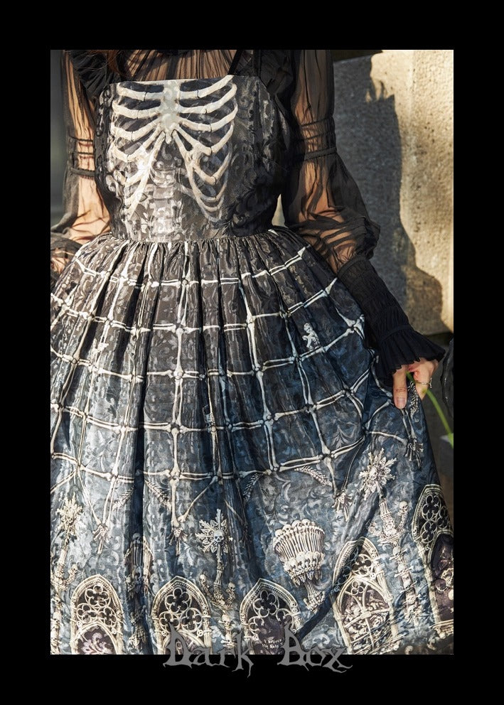 【受注予約~11/10】Ossuary ジャンパースカート【Dark Box】