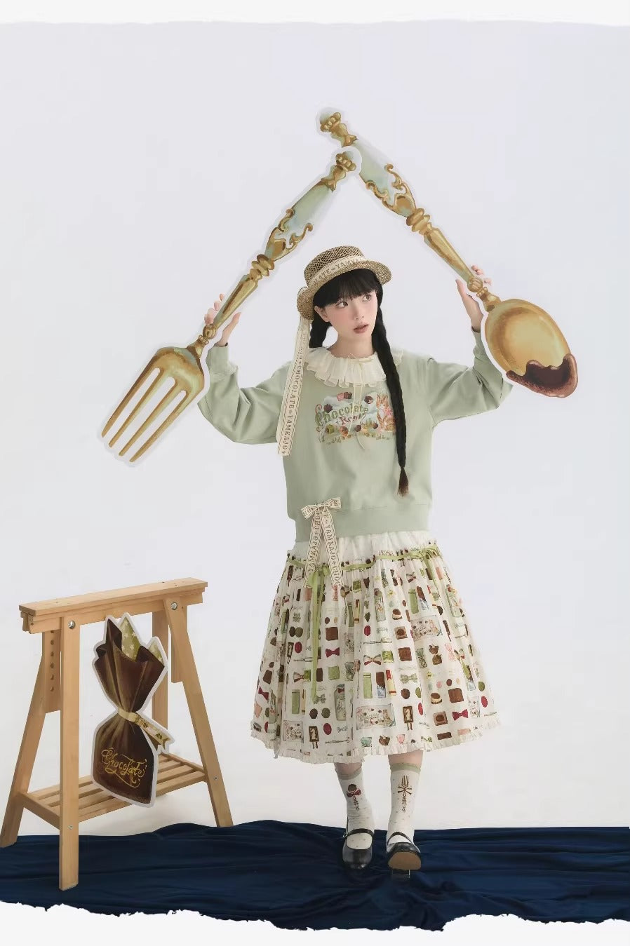 【受注予約~2/26】Chocolate ワンピース・トレーナー【YAMKAJO】