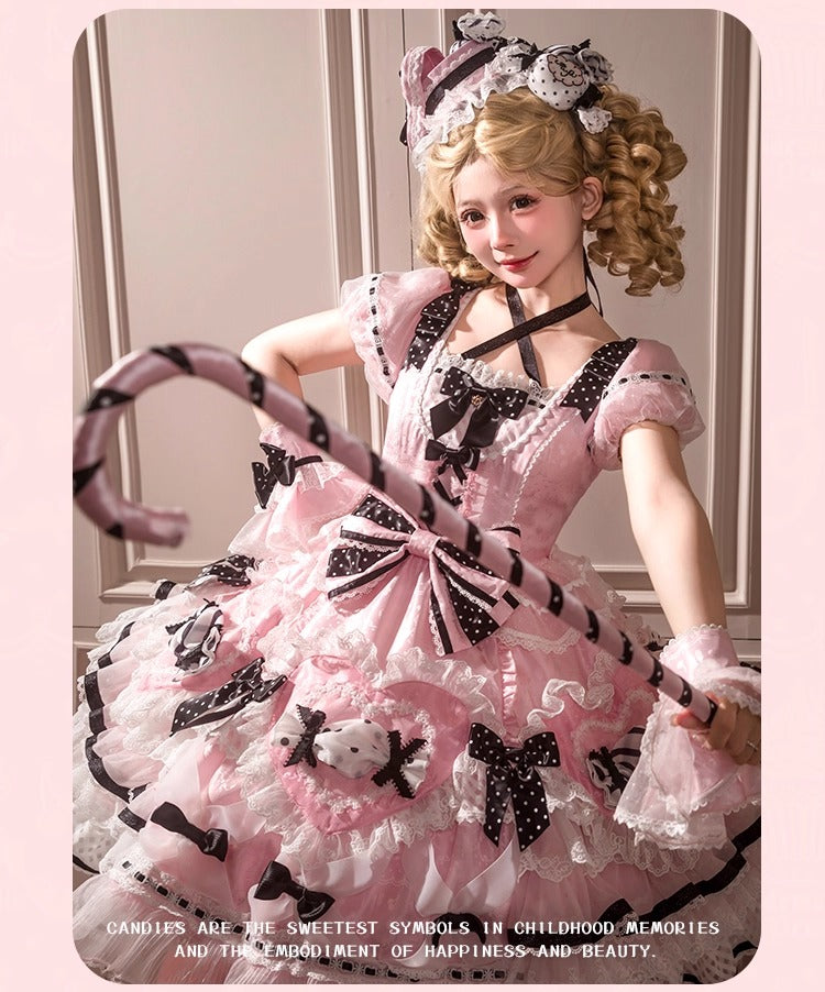 【受注予約~12/8】Candy Wrapper ワンピース【花与珍珠匣】