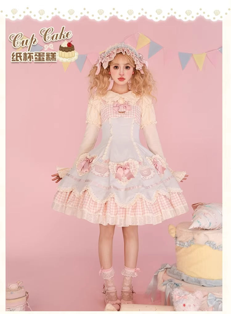 【受注予約~1/26】CupCakes ジャンパースカート【花与珍珠匣】