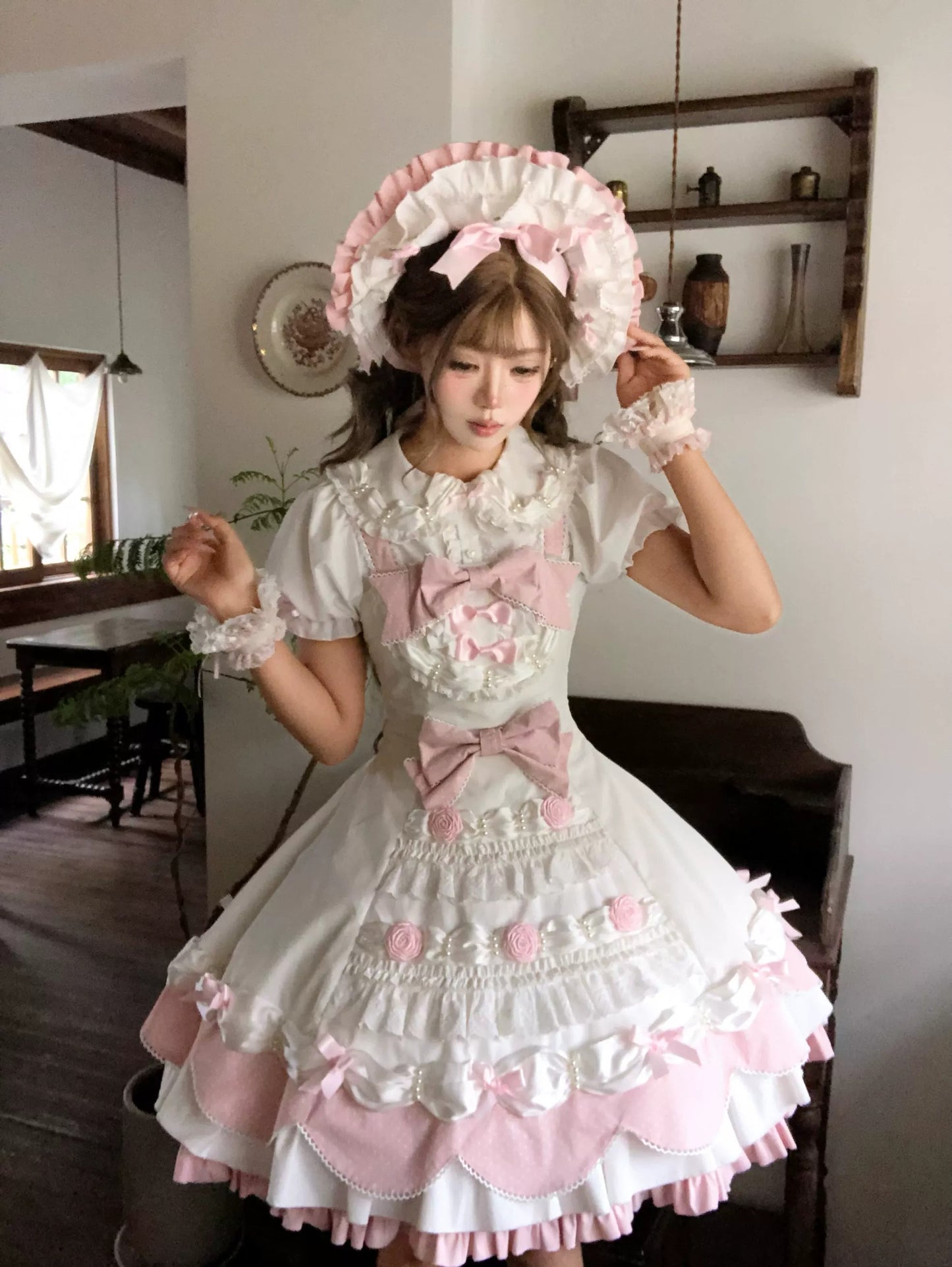 【受注予約~9/3】Floral Cake ボンネット【Sugar Cookies】