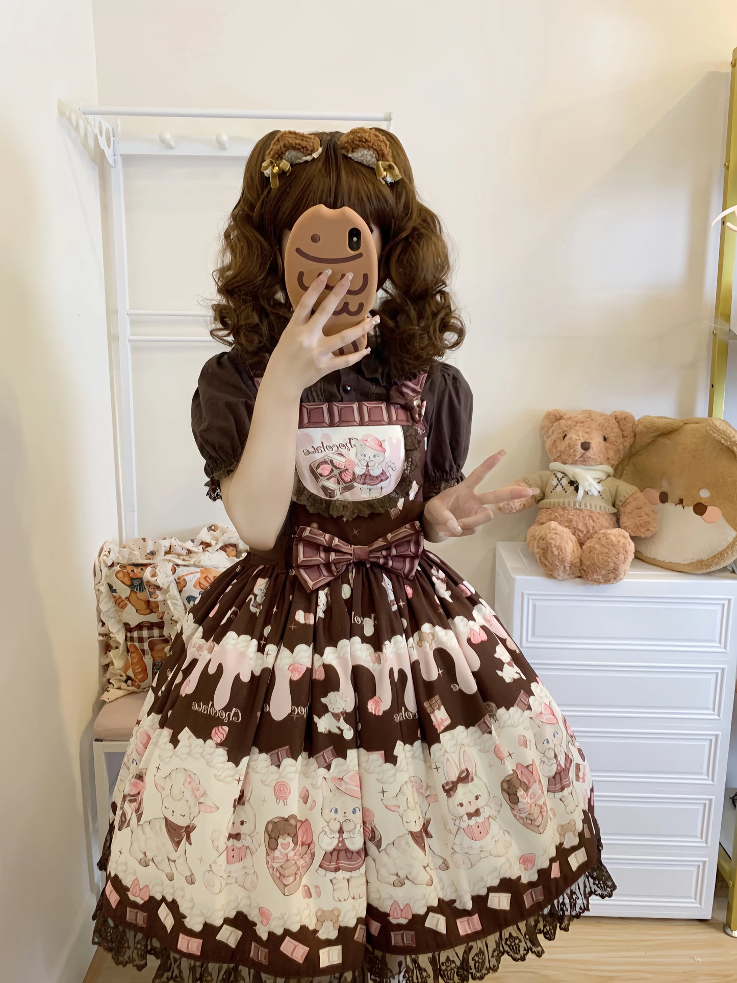 Chocolate Cat Jumperrock und Latzhose 【TwilightCrush】