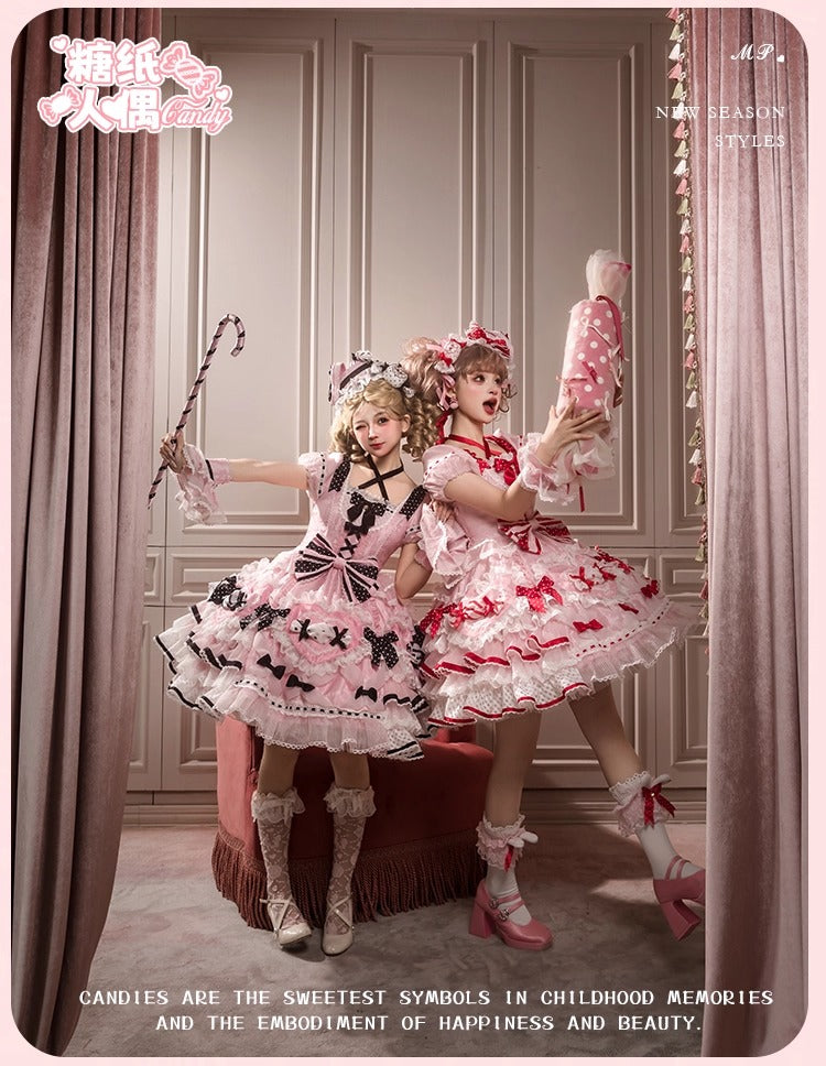 【受注予約~12/8】Candy Wrapper ワンピース【花与珍珠匣】