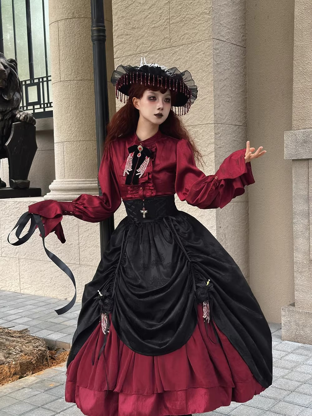 【受注予約~2/24】Returning on a Moonlit Night スカート【Miss Point】