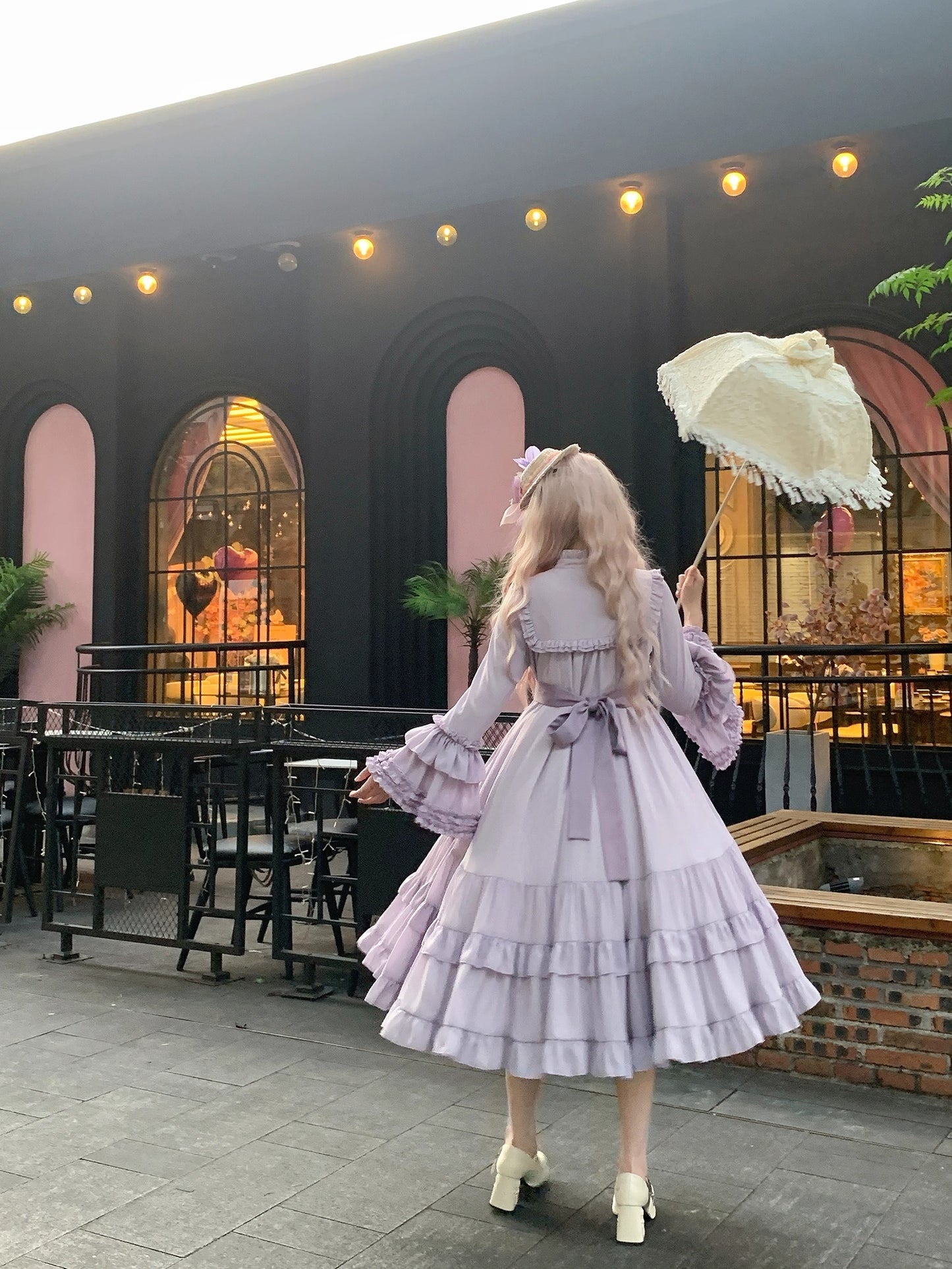 【受注予約~9/25】Princess of Windsor ワンピース・姫袖(ロング丈)【Little Dipper】