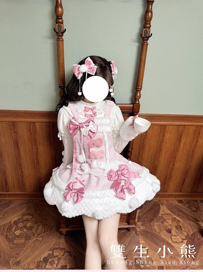 【受注予約~10/23】Frosted Sugar Rabbit ジャンパースカート・サロペット【双生小熊】