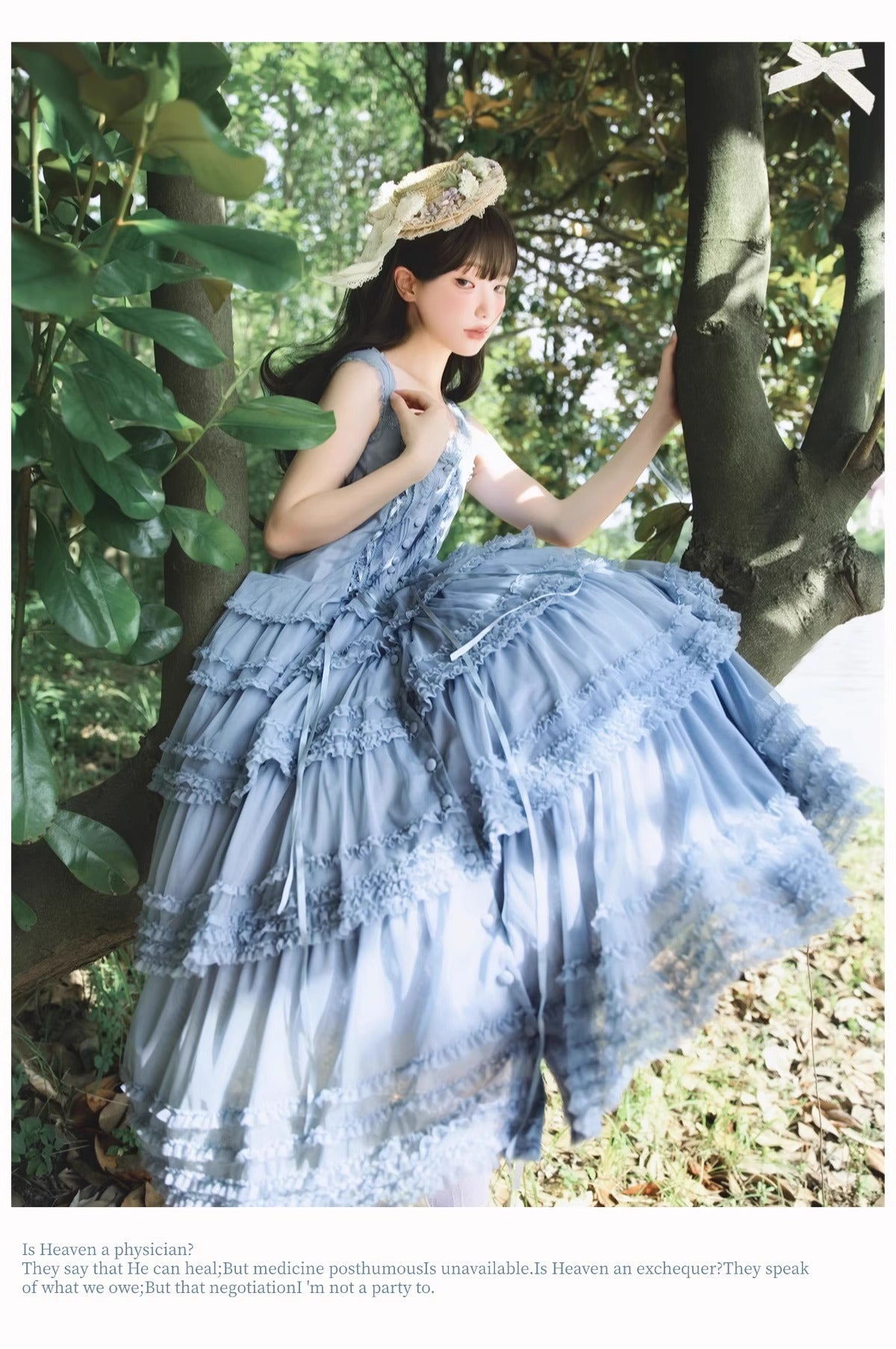 【受注予約~12/24】Lillian's Summer ジャンパースカート(タイプ1・ショート丈)【Spring Flower Language】