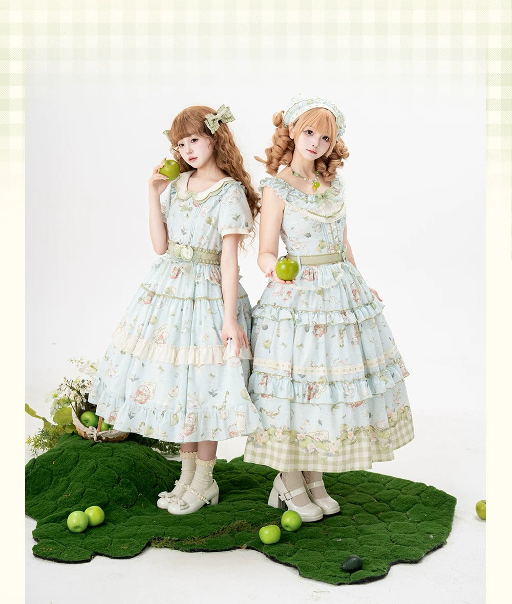 【受注予約~8/12】Apple Tea ジャンパースカート【Urtto】