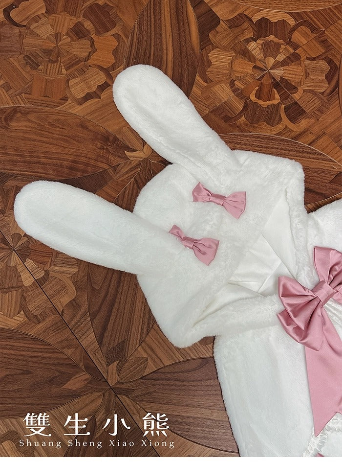 【受注予約~10/23】Frosted Sugar Rabbit ケープ【双生小熊】