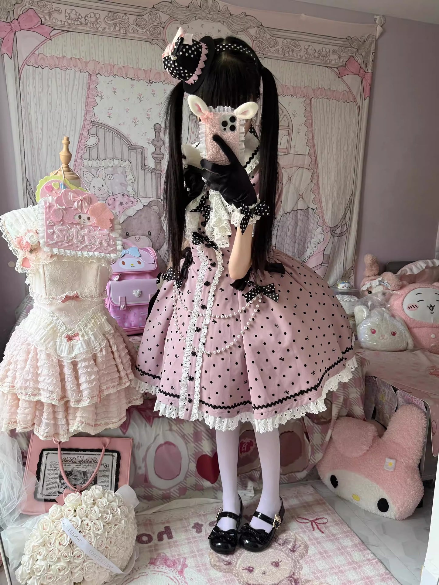 【受注予約~11/20】Ribbondoll ワンピース【Cutey Mask】
